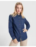 Camisa vaquera LUJAN WOMAN de manga larga con tejido stretch personalizado de Roly imagen 11