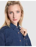 Camisa vaquera LUJAN WOMAN de manga larga con tejido stretch personalizado de Roly imagen 12