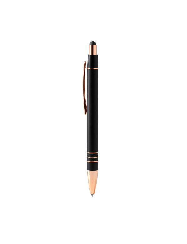 Bolígrafo metálico LEIVA con detalles en cobre grabado láser | Regalo corporativo premium personalizado de Stamina imagen 2