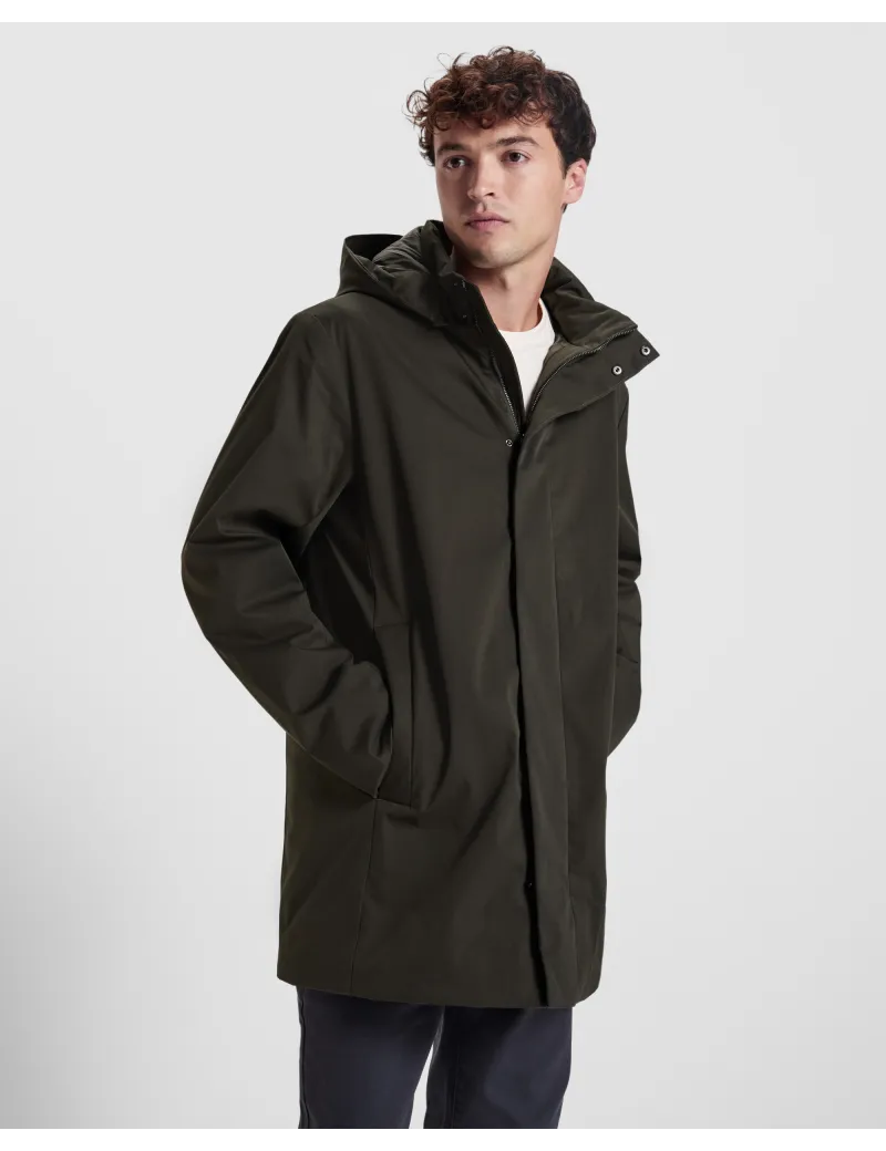Parka acolchada 3/4 DOME impermeable con capucha extraíble personalizado de  imagen 12
