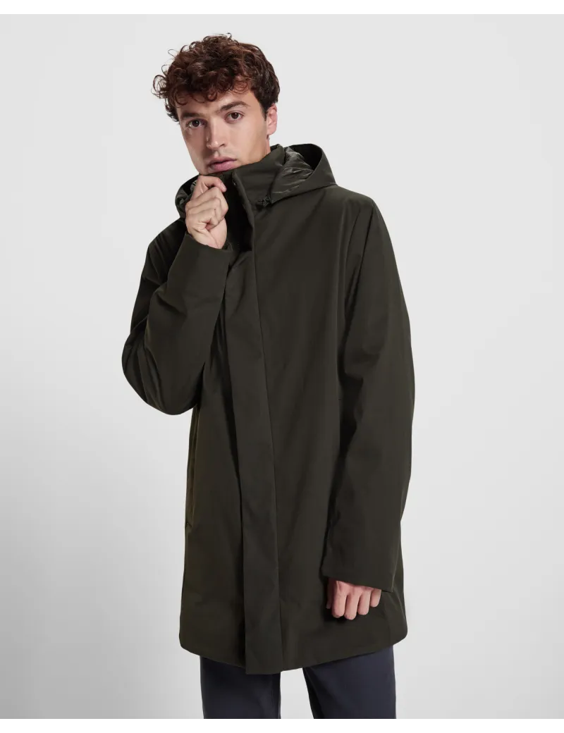 Parka acolchada 3/4 DOME impermeable con capucha extraíble personalizado de  imagen 13