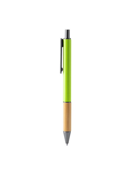 Bolígrafo metálico PENTA mate con bambú personalizado láser personalizado de Stamina imagen 3