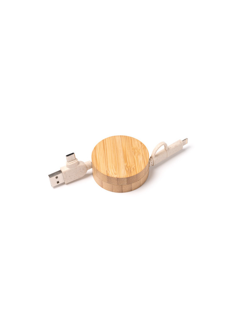 Cable cargador extensible GARYK personalizado de Stamina imagen 1