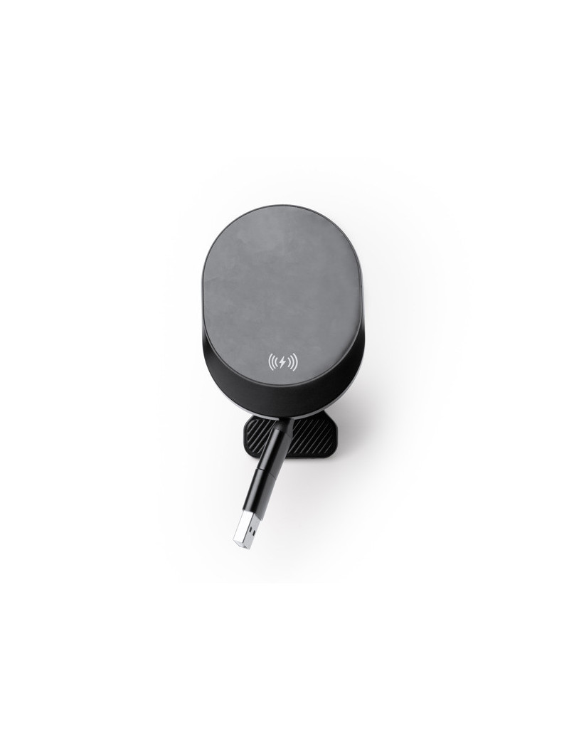 Cargador inalámbrico coche BRAVEK 15W con cable retráctil personalizado de Stamina imagen 6