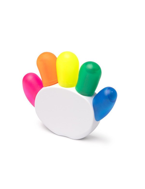 Set de marcadores PUNTER 5 colores con soporte mano personalizado de Stamina imagen 1