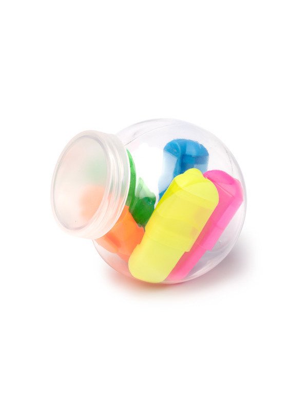 Set de marcadores CALVER multicolor en estuche redondo personalizado de Stamina imagen 1