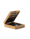 Set de vino FRESNO con caja de bambú y tablero de ajedrez personalizado de Stamina imagen 7