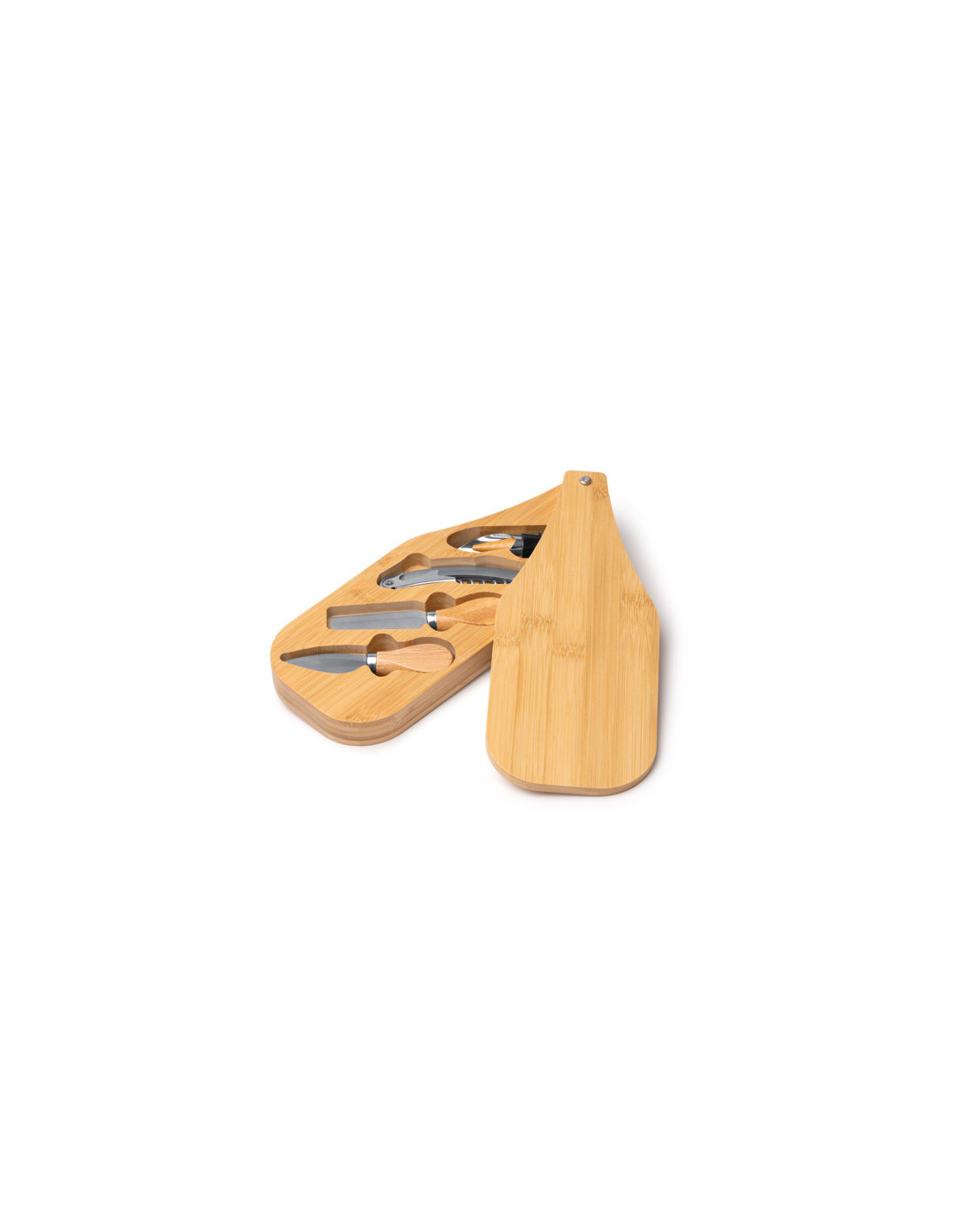 Set de vino y quesos GAUDA con estuche de madera diseño botella personalizado de Stamina imagen 7