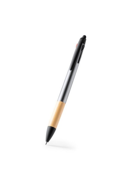 Bolígrafo NEBEL de 3 tintas con empuñadura de bambú y puntero táctil personalizado de  imagen 5