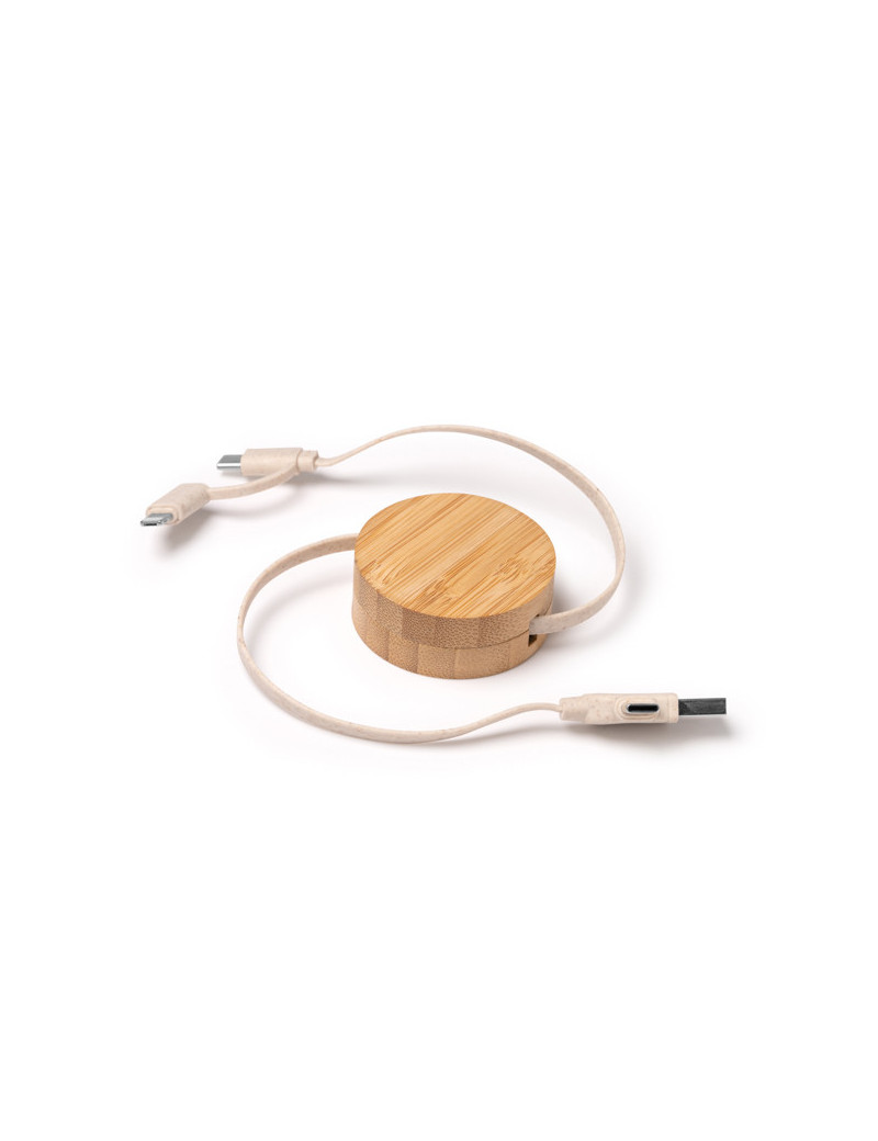 Cable cargador extensible GARYK personalizado de Stamina imagen 2