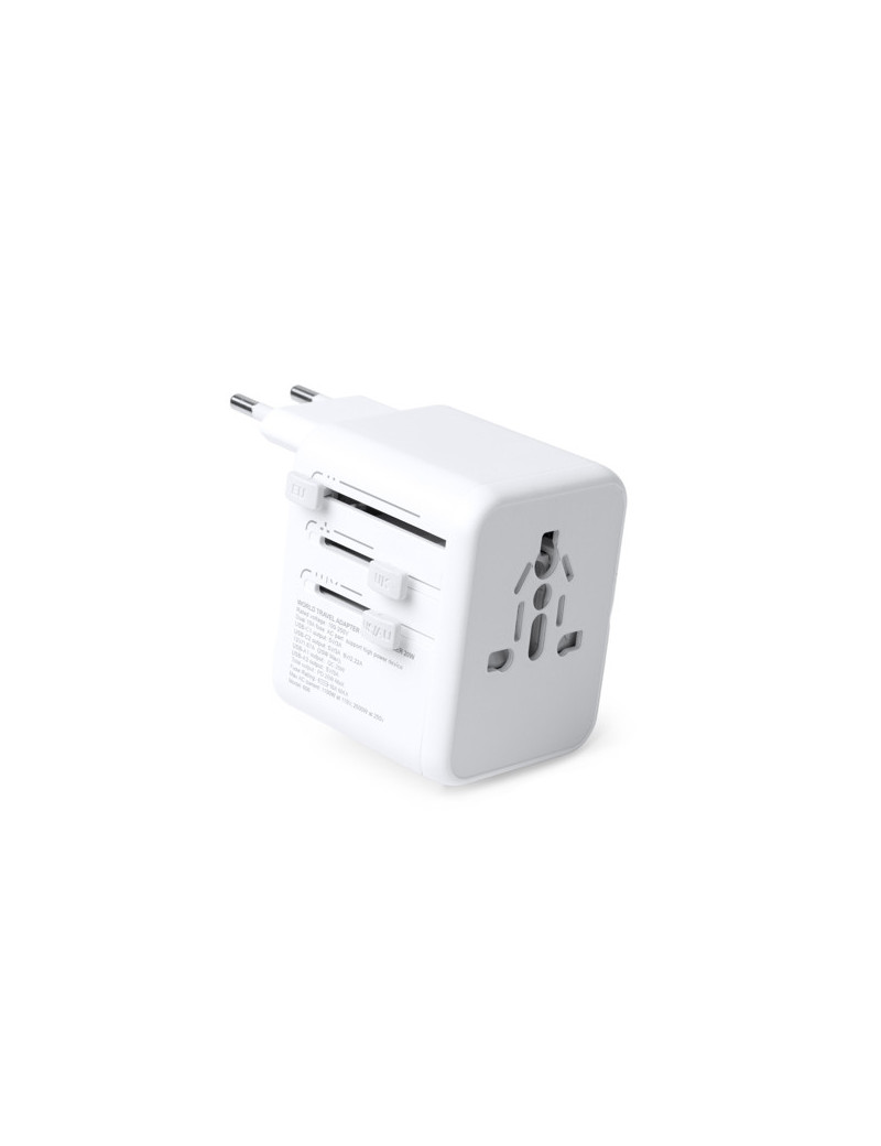 Adaptador de viaje WATIK con carga rápida 20W y USB Tipo C personalizado de Stamina imagen 9