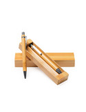 Set bolígrafo y portaminas de bambú KIOTO personalizado de Stamina imagen 2