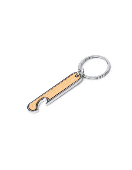 Llavero abridor RESTON de acero con cuerpo en bambú personalizado de Stamina imagen 5