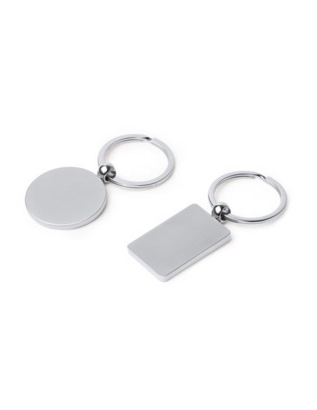 Llavero metálico giratorio SOHO con amplia superficie de marcaje personalizado de Stamina imagen 5