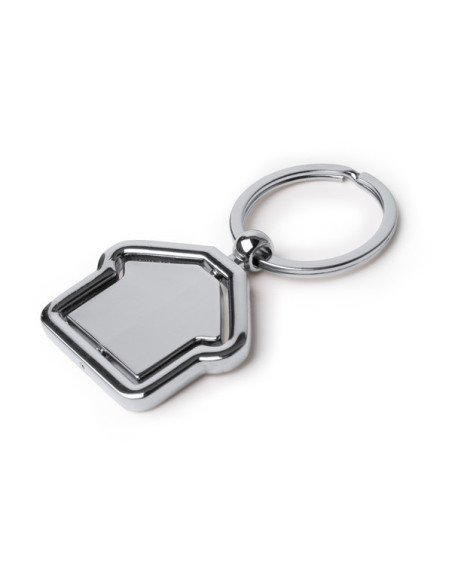 Llavero metálico giratorio TUDOR con forma de casa personalizado de Stamina imagen 5