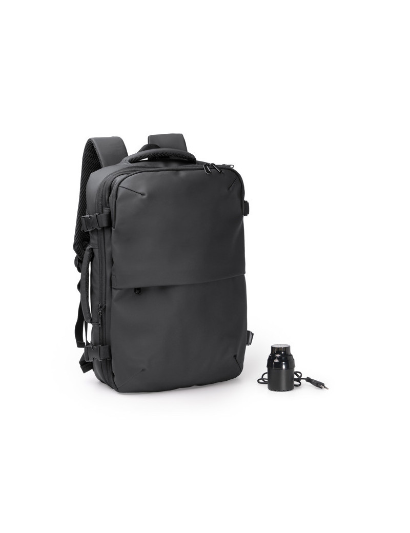 Mochila extensible SOPLEX en PU Leather con compresión al vacío personalizado de Stamina imagen 11