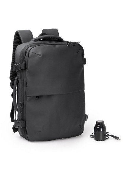 Mochila extensible SOPLEX en PU Leather con compresión al vacío personalizado de Stamina imagen 11