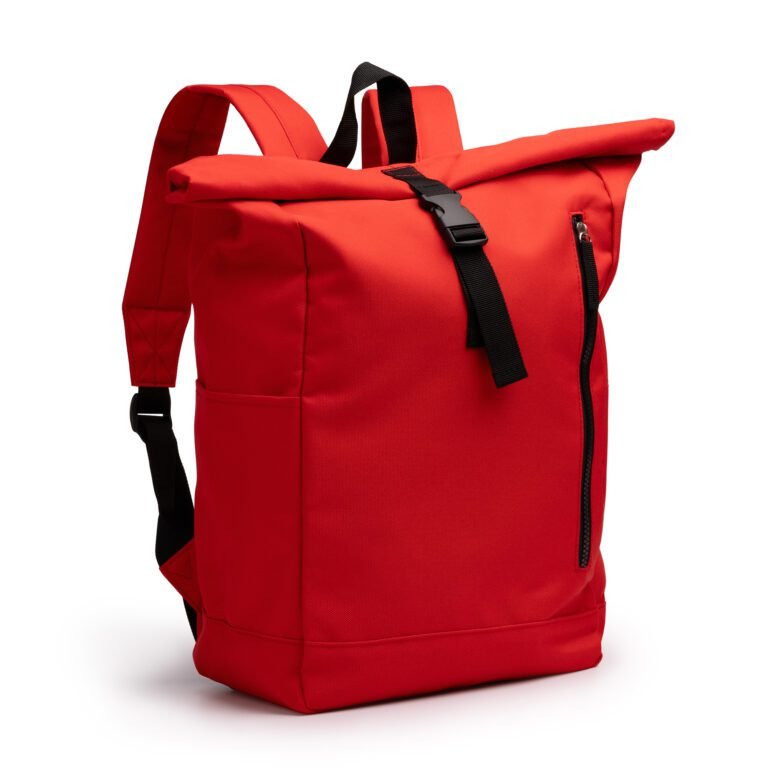 Mochila DRONTE fabricada en poliéster reciclado con múltiples bolsillos