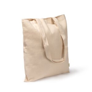 Bolsa KEON en algodón orgánico con asas largas para artículos promocionales.