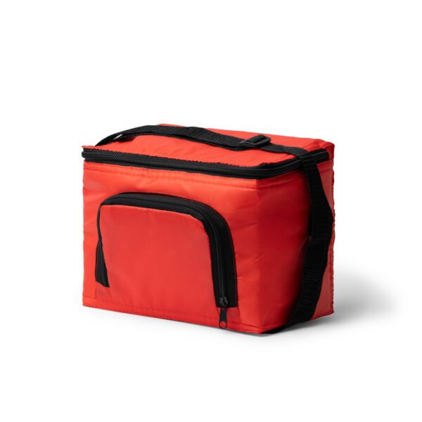 Nevera TUPIK de 210T RPET con interior isotérmico y asa ajustable