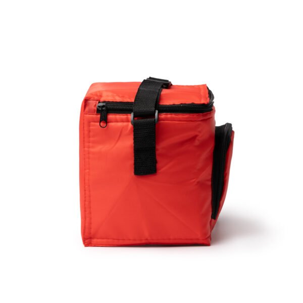 Nevera TUPIK de 210T RPET con interior isotérmico y asa ajustable