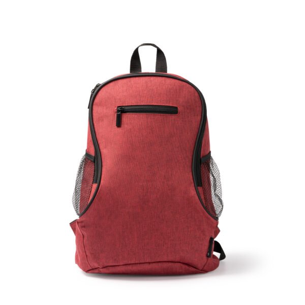Bolsillos laterales microperforados de la mochila promocional BAMBA.