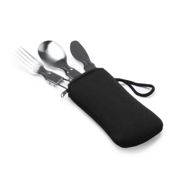 Set de cubiertos TINKER plegable con funda de neopreno.