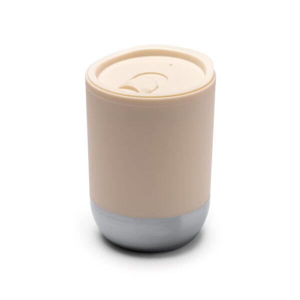 Vaso LINDE de PP reciclado con base de acero inoxidable y doble pared