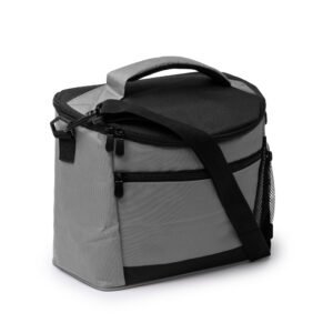 Nevera OZARK de 600D RPET con interior isotérmico y capacidad de 8 litros