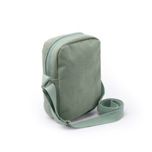 Bandolera KAPI en tejido de pana con diseño compacto.