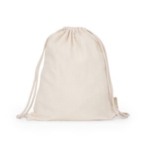 Mochila de cuerdas MARIN fabricada en algodón reciclado y poliéster reciclado.