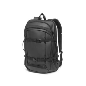 KAMPALA. Mochila para portátil en poliéster reciclado de alta densidad 900D, con revestimiento resistente al agua y forro de poliéster reciclado 210D 17'3"