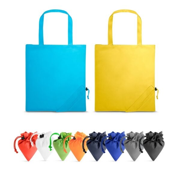 Bolsa plegable SHOPS de poliéster 190T con asas de 50 cm