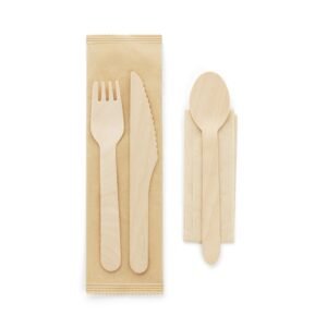 SUYA. Juego de cubiertos de madera