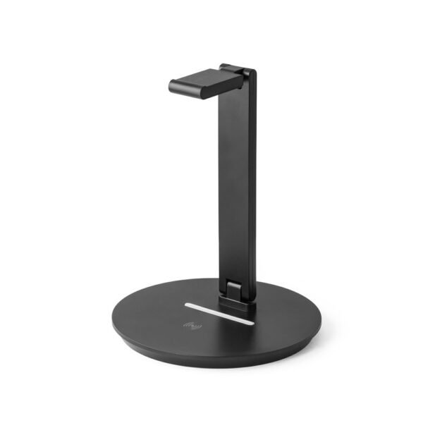 GERST. Soporte para auriculares en ABS con cargador inalámbrico incorporado