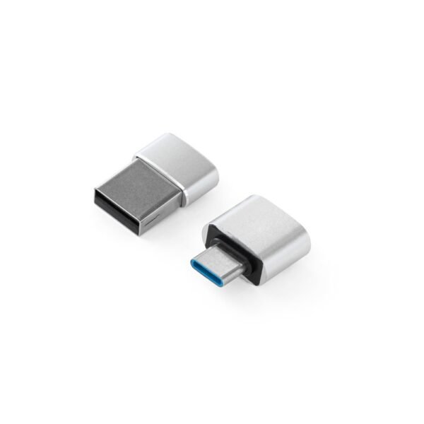 MINSKY. Set de 2 adaptadores USB-A / USB-C de aluminio