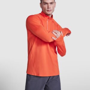 Sudadera Técnica ESTAMBUL con cremallera invertida y detalles reflectantes.