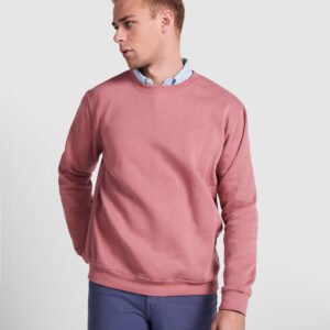 Sudadera CLÁSICA en algodón y poliéster con cuello en canalé.