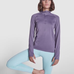 Sudadera Técnica ARLAS en poliéster reciclado con media cremallera.