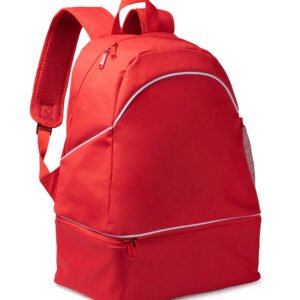 Detalle del compartimento principal con cremallera de doble tirador de la Mochila GRAJO.