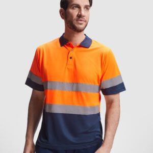 Polo Técnico POLARIS de alta visibilidad con detalles reflectantes