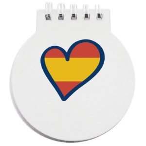 Libreta corazón españa 10180