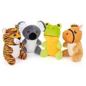 Set 4 peluches happy zoo 10675